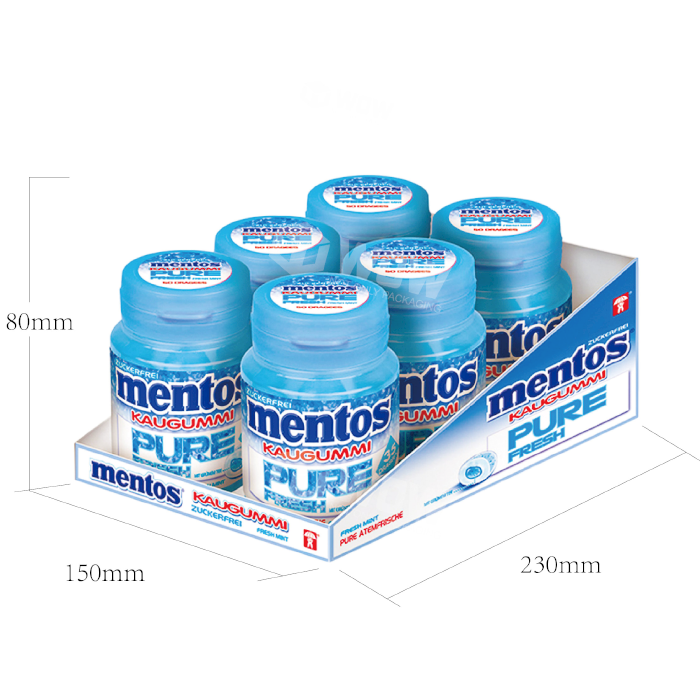 Custom PDQ Tray Forex Display for Chewing Gum