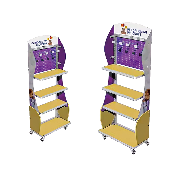 Metal FSDU Dog Collar Display Rack for Retail