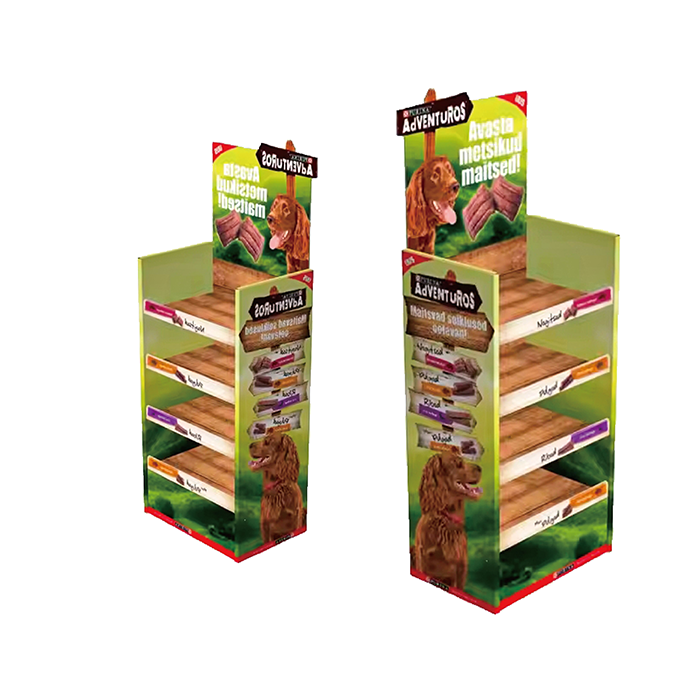 Corrugated Shelf Cardboard Stand for Dog Food Display