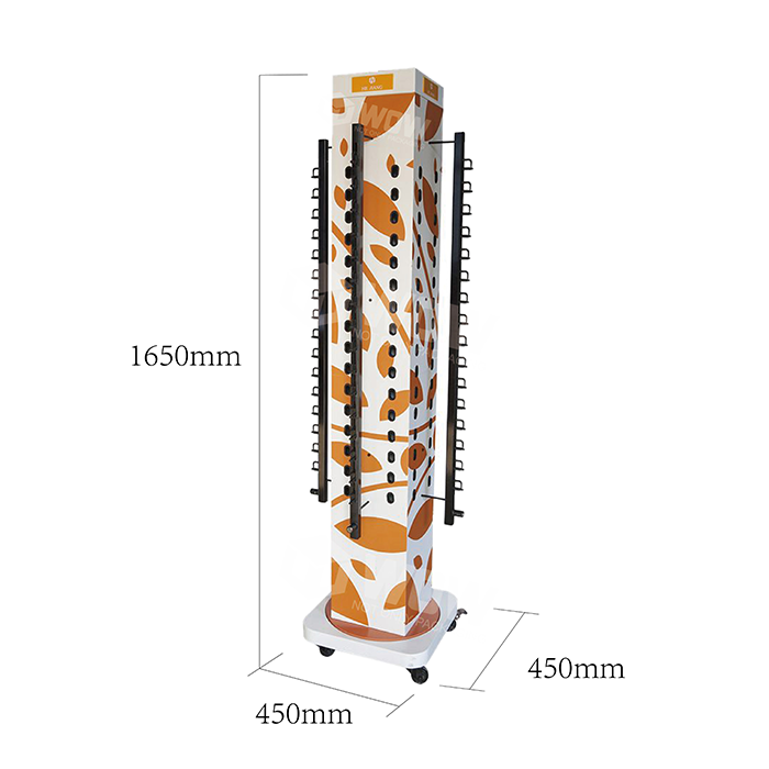 Made in China Cardboard Standing Pegboard Rotating Sunglass Display Stand