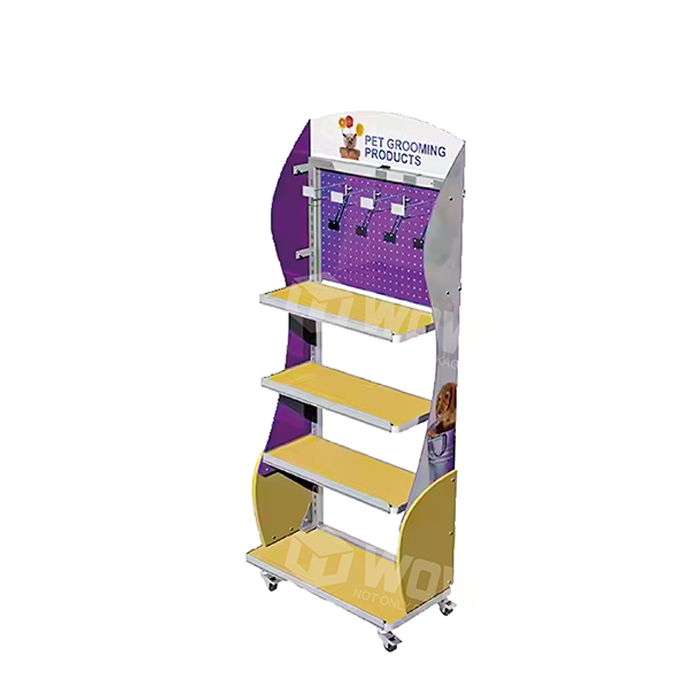 Metal FSDU Dog Collar Display Rack for Retail