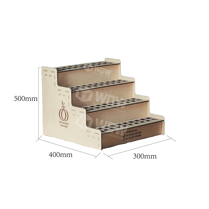 Custom MDF Wooden Countertop Display Stand for Essential Oils
