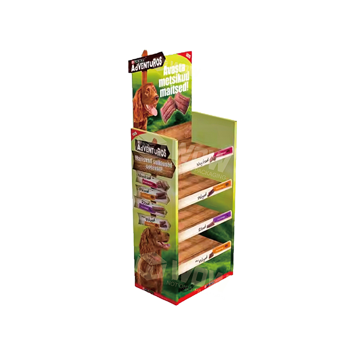 Corrugated Shelf Cardboard Stand for Dog Food Display
