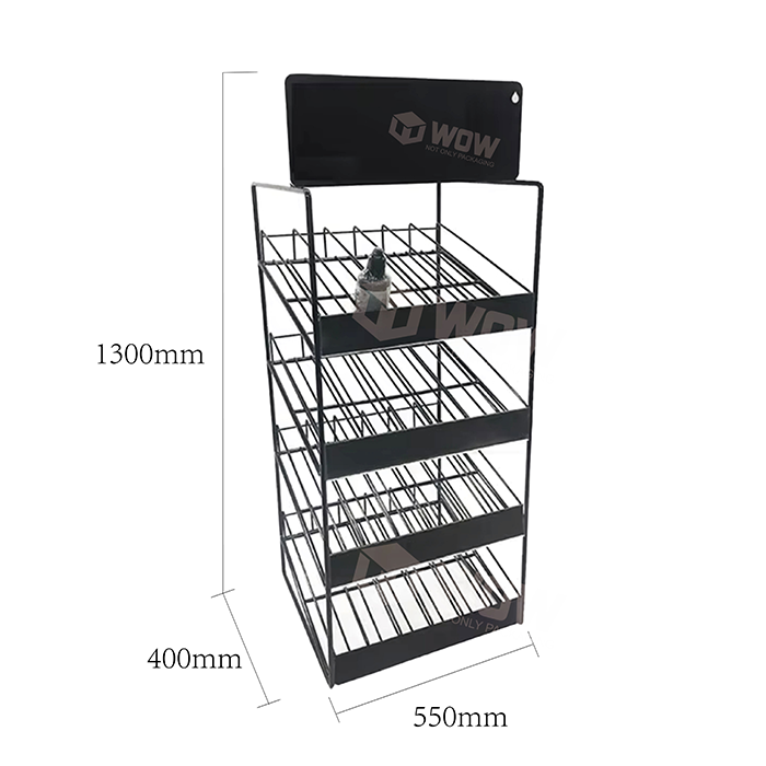 4-Tier Wire POP Display Rack for Essential Oils