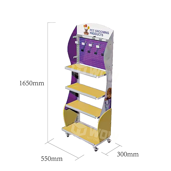 Metal FSDU Dog Collar Display Rack for Retail