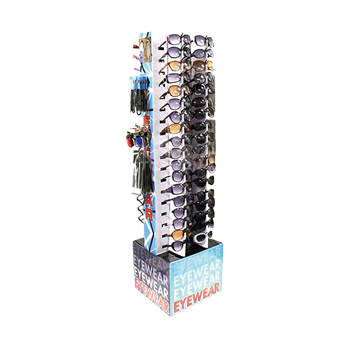 Présentoir à lunettes en carton double face
