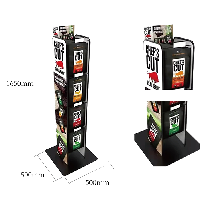 Wire Beef Jerky Display Rack for Floor Standing Promotions