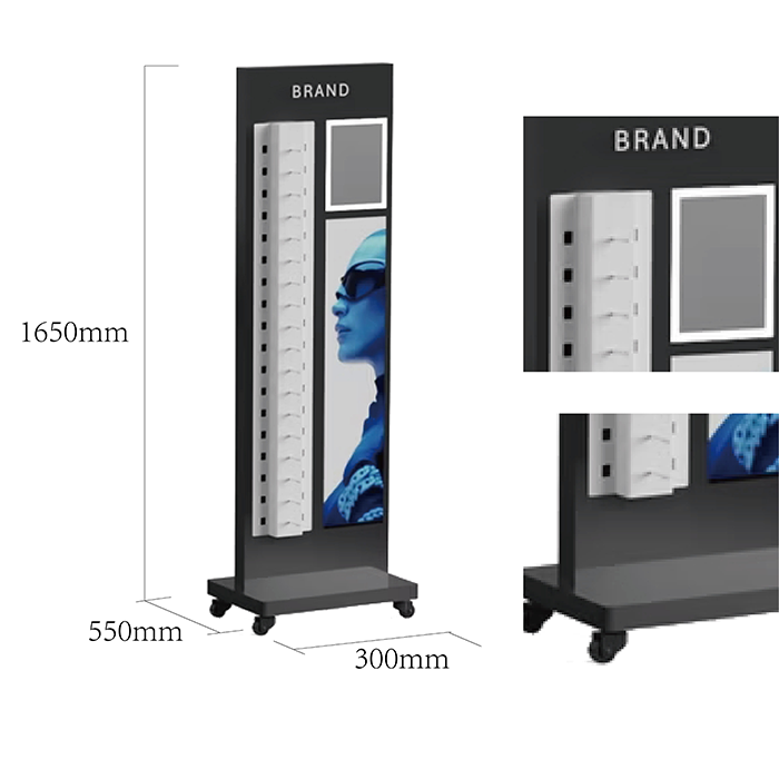 Metal Goggles Display Stand with Hooks for Retail Shops