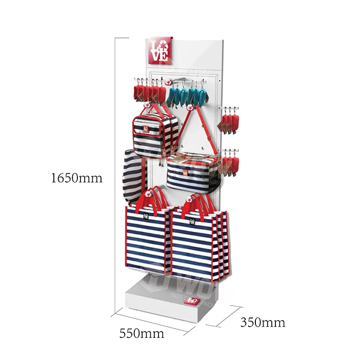 Metal Handbag Display Stand with Hooks for Stores