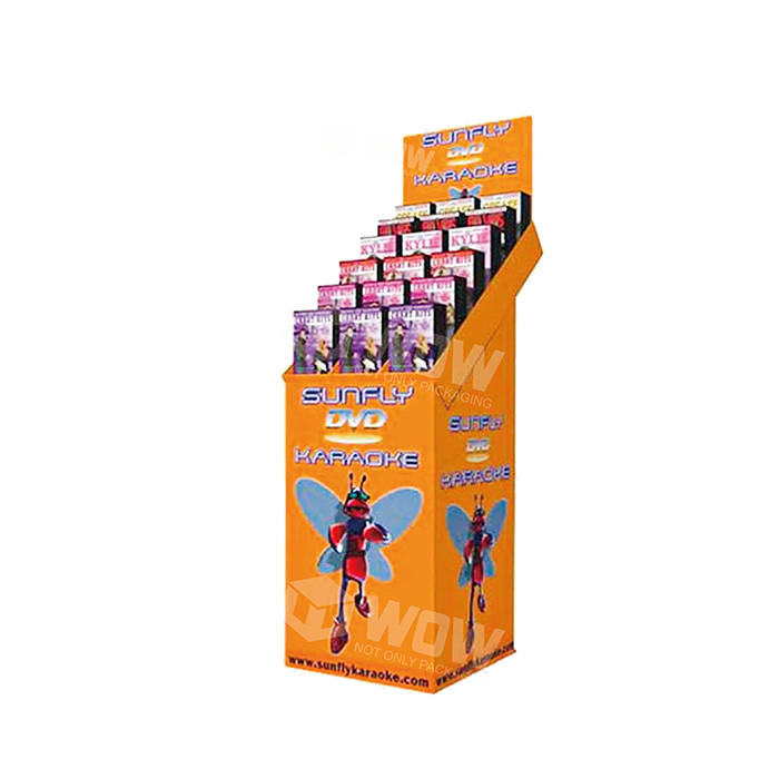 Cardboard 5-Tier Step Display Stand for CDs
