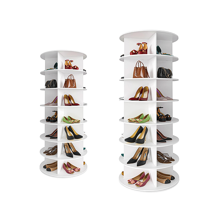 PVC Floor Spinner Footwear Display Stand for Shops