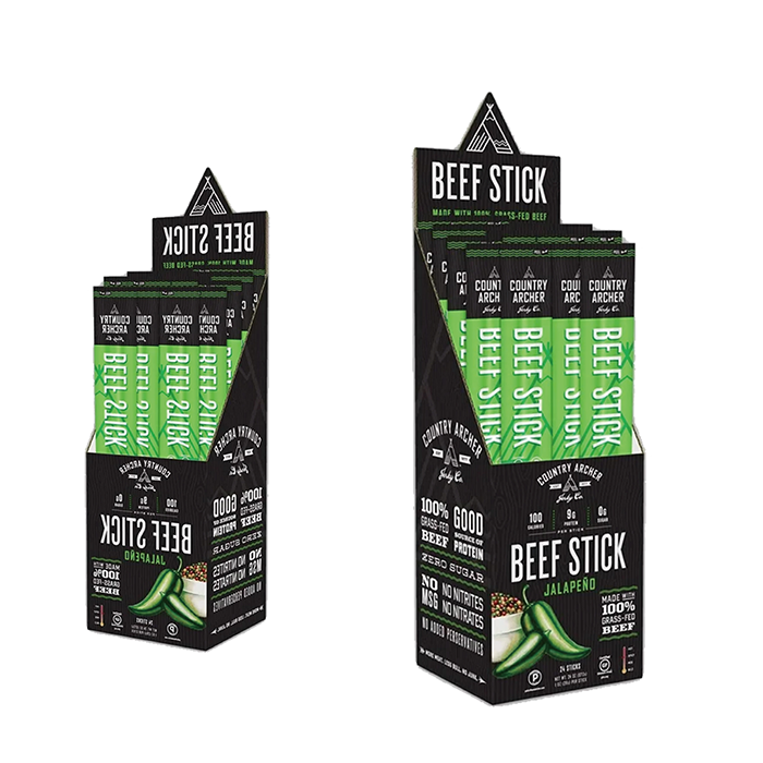 Cardboard Jerky Display Dump Bins for Retail Stores