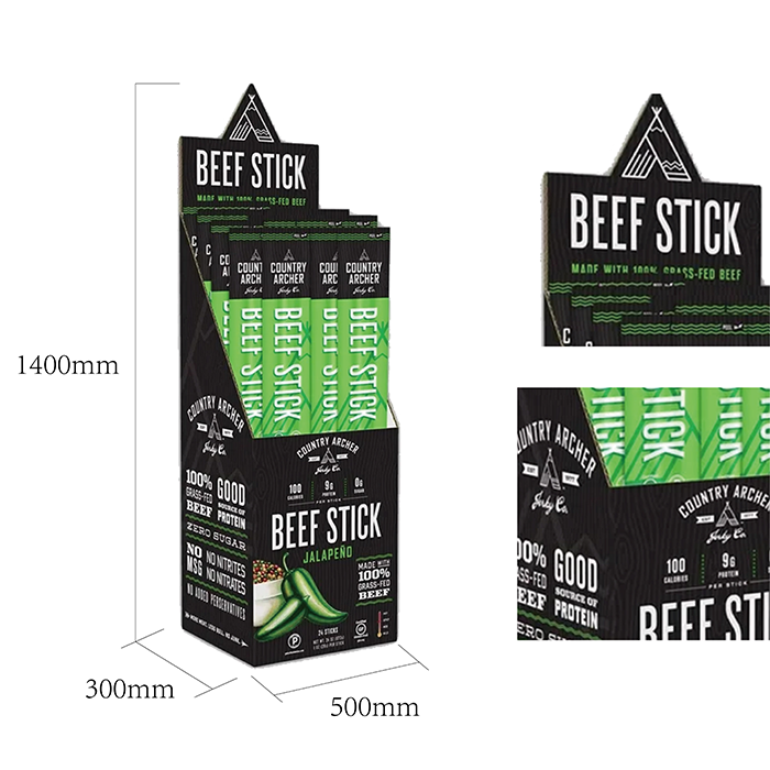 Cardboard Jerky Display Dump Bins for Retail Stores