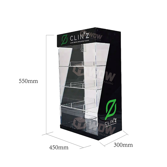 Acrylic Cigarette Retail Countertop Display Rack