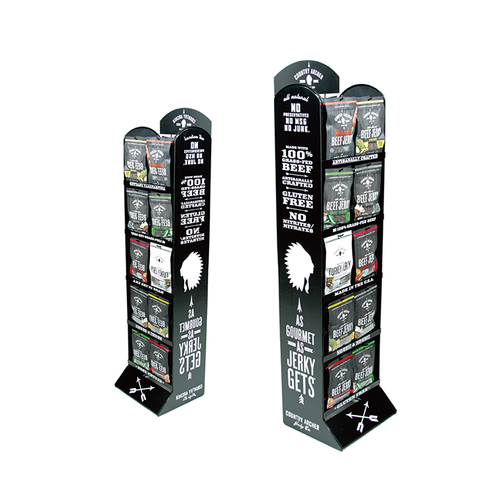 Plastic Jerky Display Racks with FSDU Stand Design