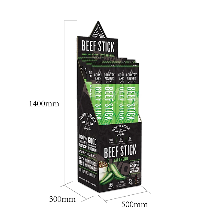 Cardboard Jerky Display Dump Bins for Retail Stores