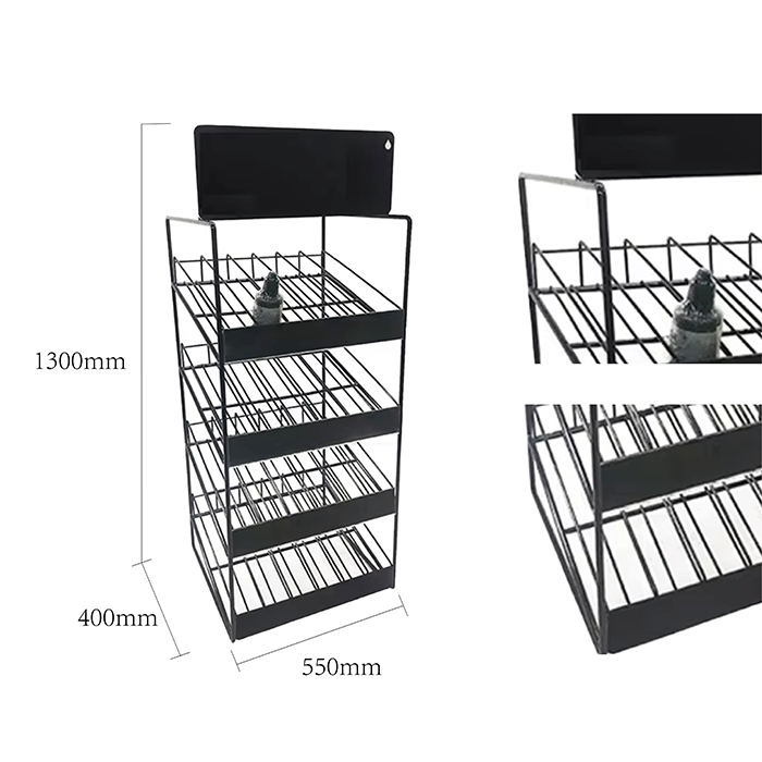 4-Tier Wire POP Display Rack for Essential Oils