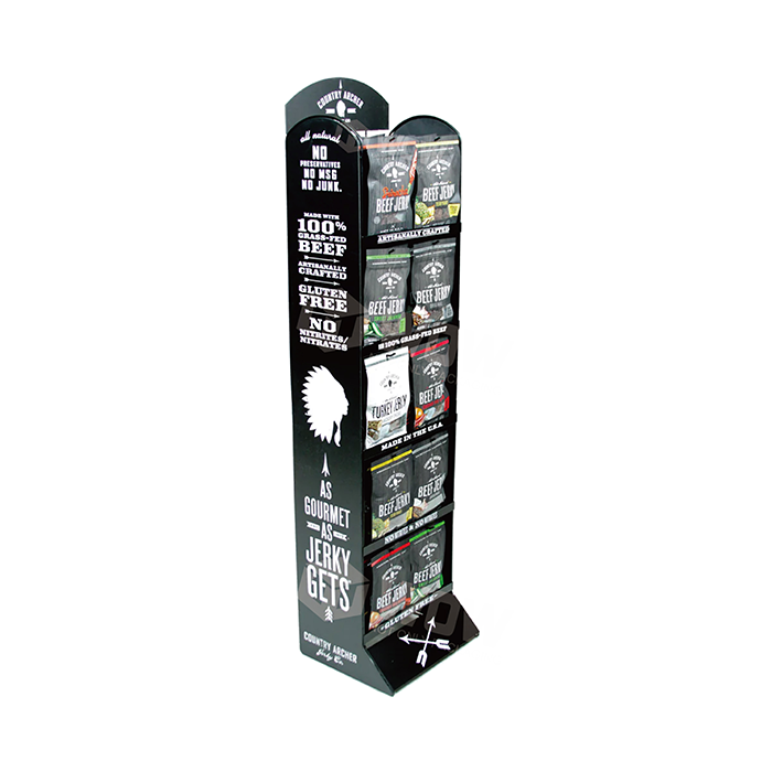 Plastic Jerky Display Racks with FSDU Stand Design
