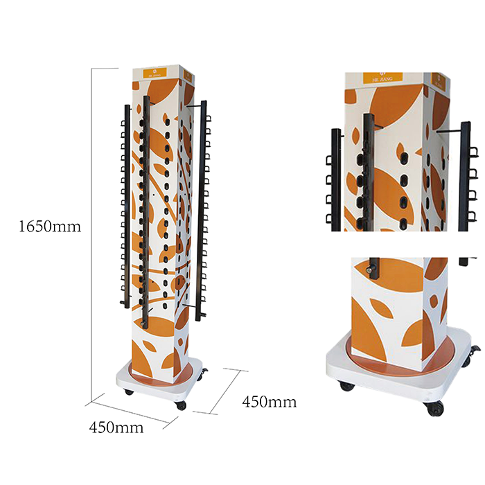 Made in China Cardboard Standing Pegboard Rotating Sunglass Display Stand