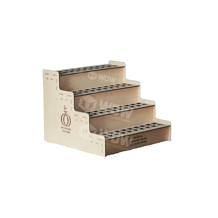 Custom MDF Wooden Countertop Display Stand for Essential Oils