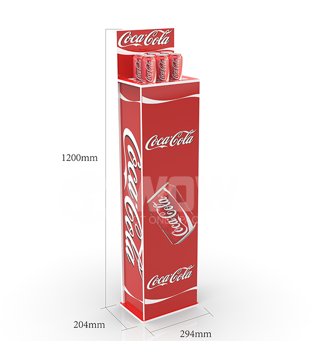 Custom PVC Forex Spring Loader Pop Display for Soda Cans