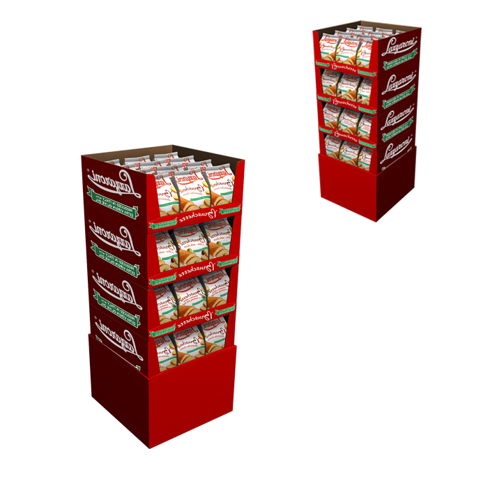 Potato Chips Display Rack with Corrugated Stand for Walmart
