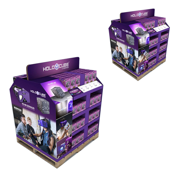 Walmart Corrugated Pallet Display Stand for VR Glasses