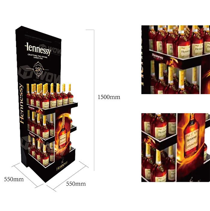 Liquor Store Shelves for Sale with Custom FSDU and Metal Display