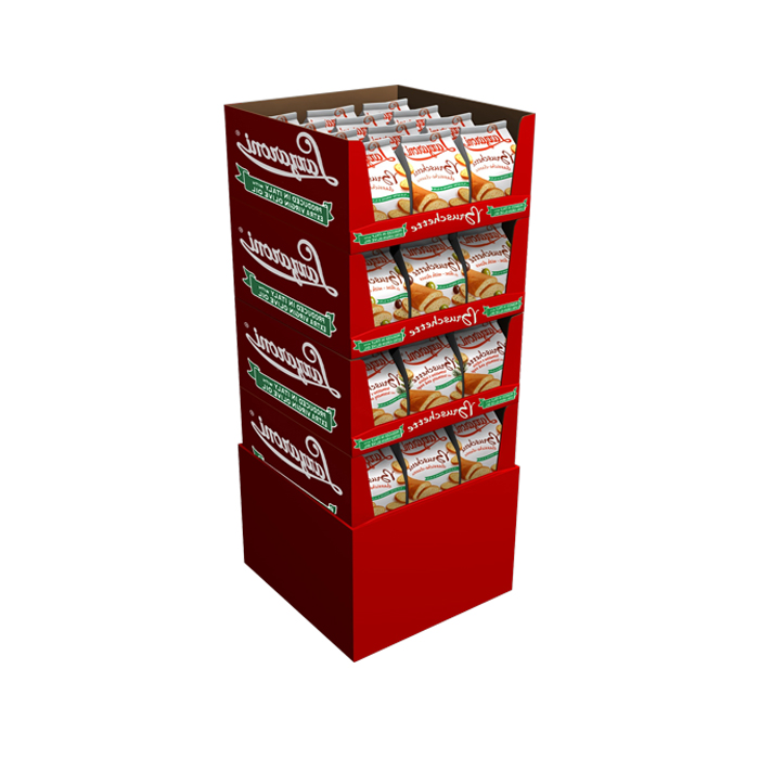 Potato Chips Display Rack with Corrugated Stand for Walmart