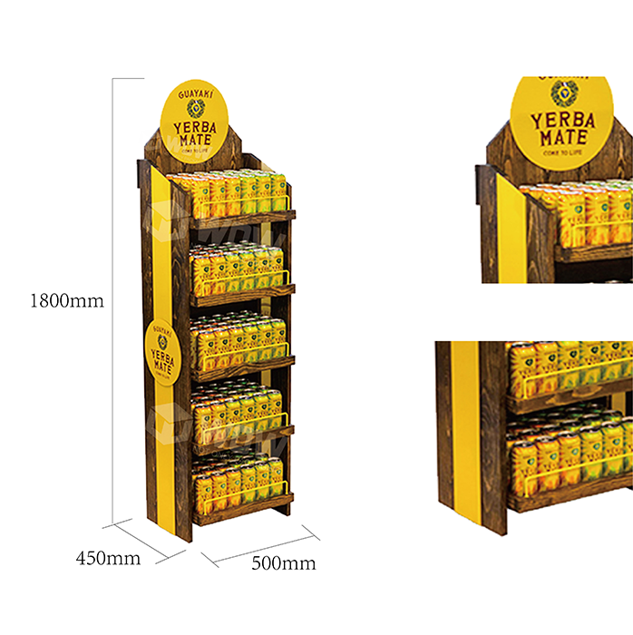 Wooden Wine Storage Display Stand for Retail Shops