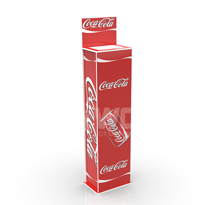 Custom PVC Forex Spring Loader Pop Display for Soda Cans