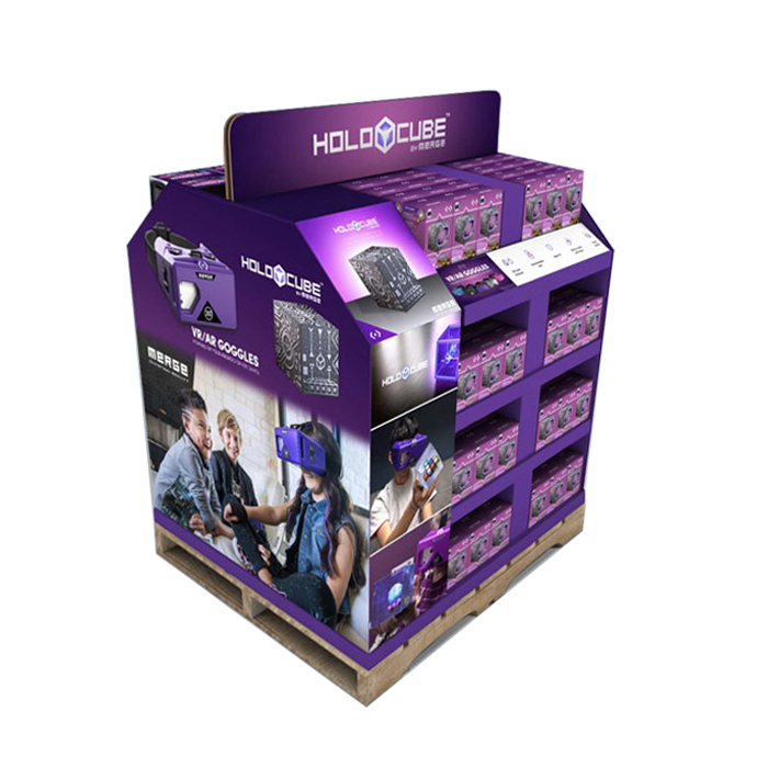 Walmart Corrugated Pallet Display Stand for VR Glasses