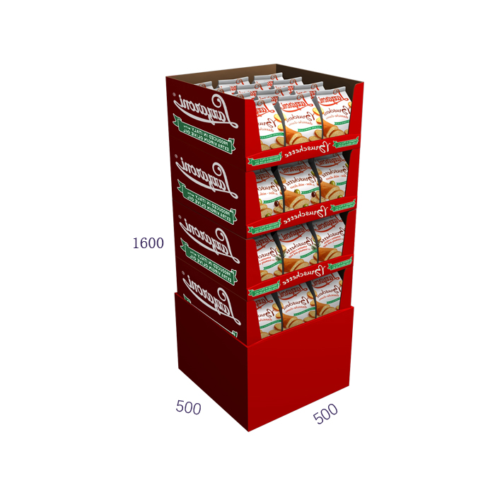 Potato Chips Display Rack with Corrugated Stand for Walmart