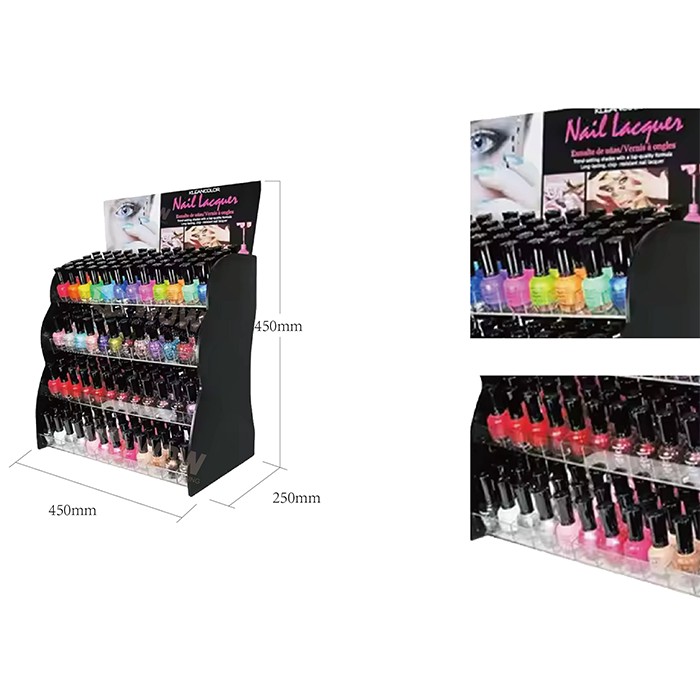 Plastic Nail Oil Varnish Display Rack for Retail Countertops