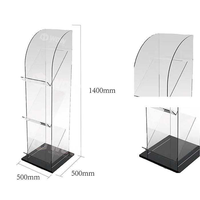 Acrylic Tiered Magazine Display Racks for Sale