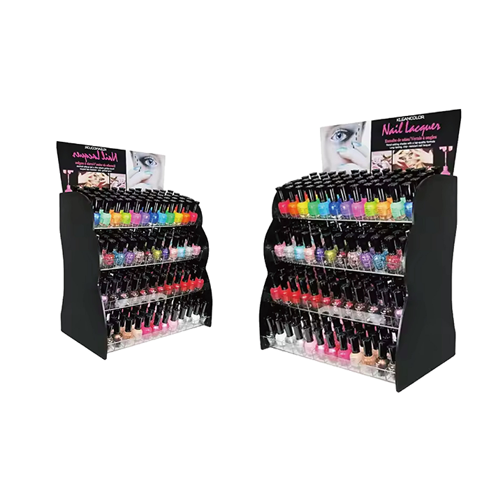 Plastic Nail Oil Varnish Display Rack for Retail Countertops
