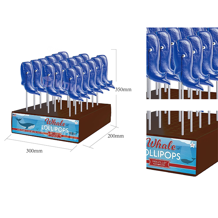 Custom PDQ Cardboard Lollipop Display Stand for Countertops