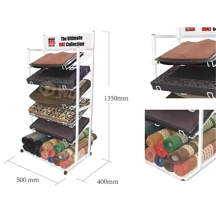 Metal FSDU Carpet Display Rack for Retail Stores