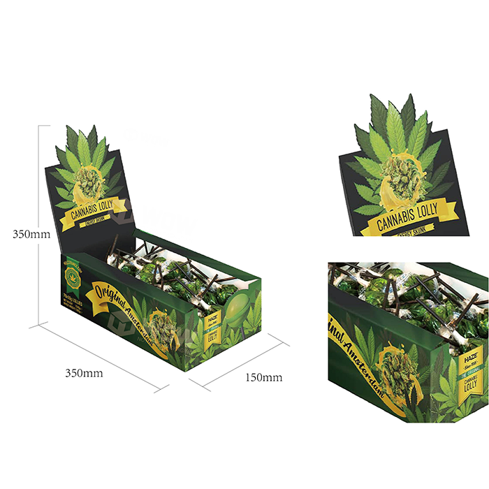 Custom Paperboard CBD Countertop Display Stand