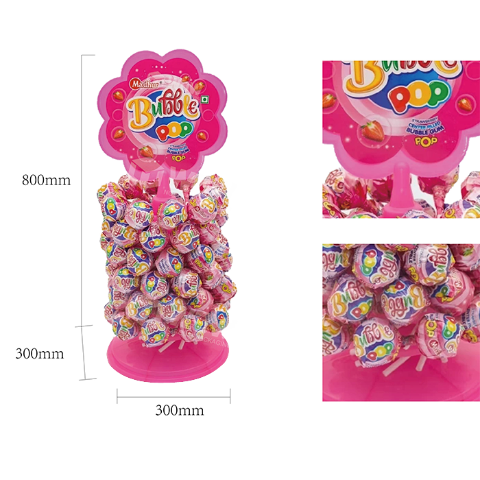 Vacuum Forming Lollipop Holder Display with Countertop Case
