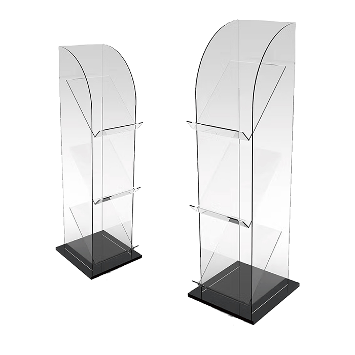 Acrylic Tiered Magazine Display Racks for Sale