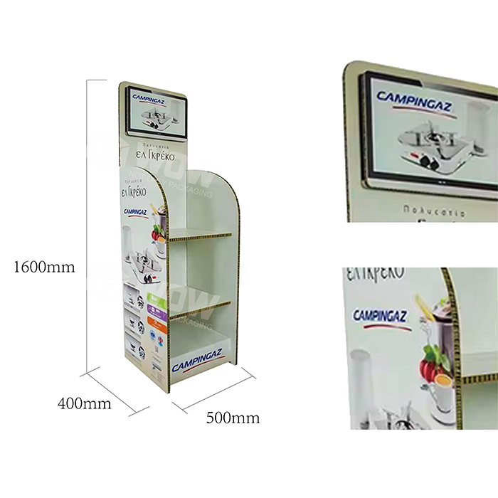 Honeycomb CDU Pop Floor Dish Display Shelf
