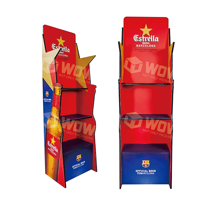 Cardboard Honeycomb FSDU Creative Beverage Display Stand