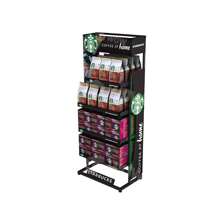 Coffee mug display shelf