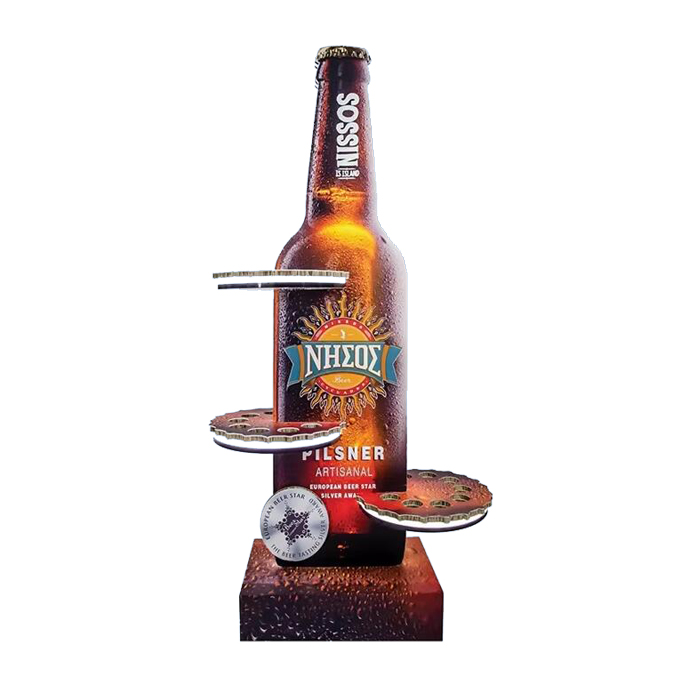 X Board Floor Stand Holiday Beer Display Rack