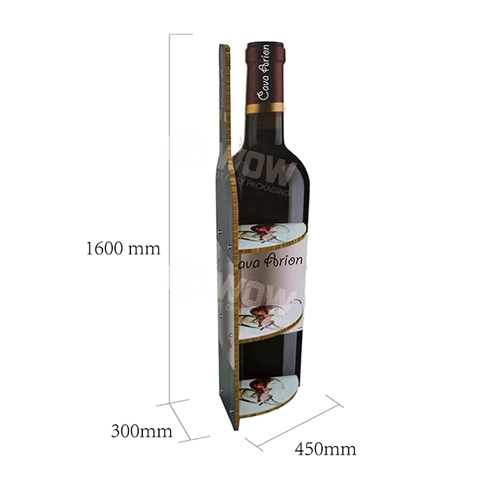 Cardboard Honeycomb End Cap Wine Shelf Display