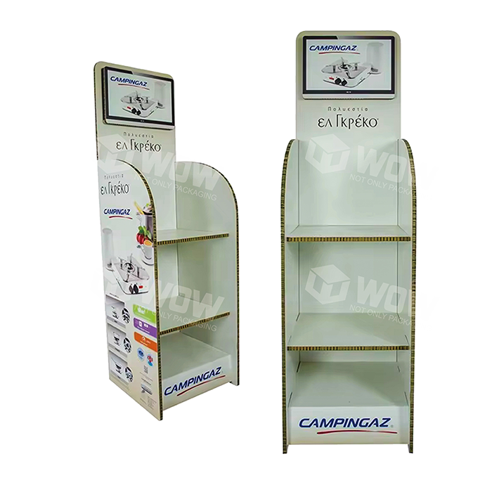 Honeycomb CDU Pop Floor Dish Display Shelf