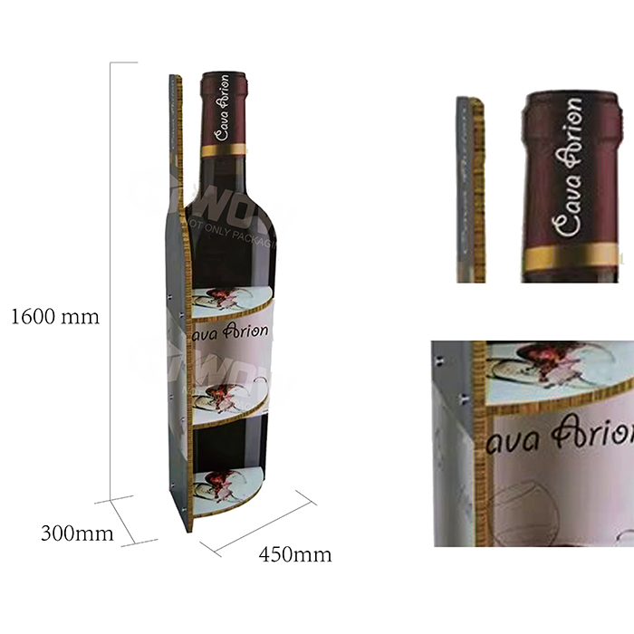 Cardboard Honeycomb End Cap Wine Shelf Display