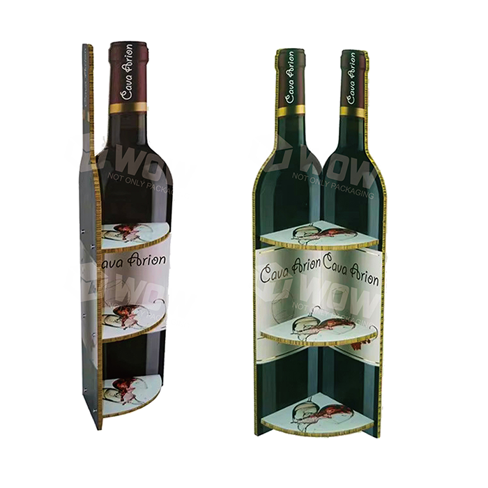 Cardboard Honeycomb End Cap Wine Shelf Display