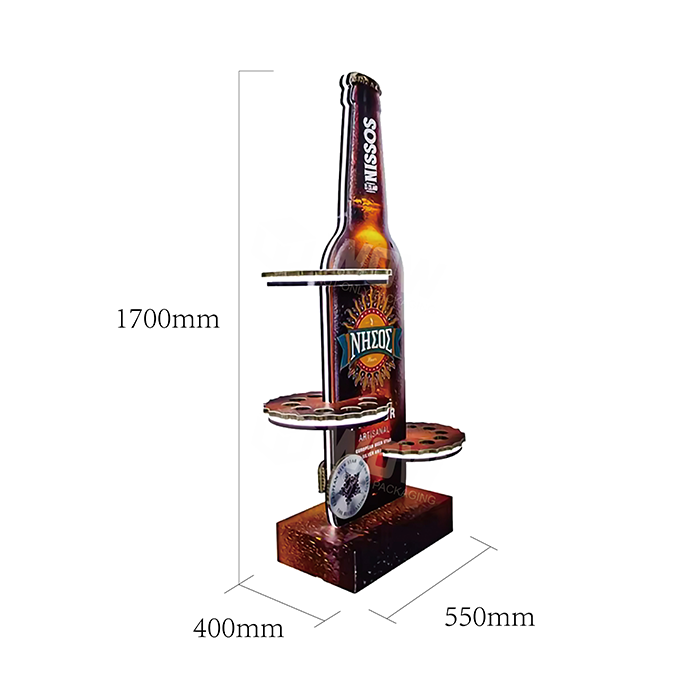 X Board Floor Stand Holiday Beer Display Rack